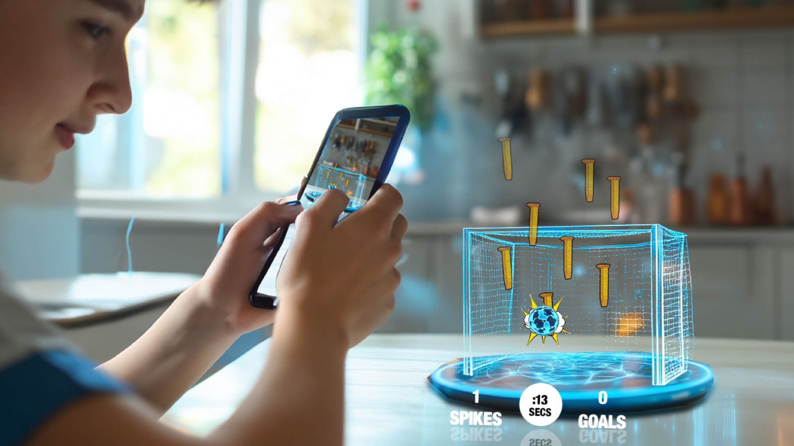 AR experience in hand